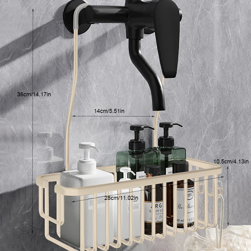Support Mural Intello™ – Organiseur de Salle de Bain Sans Perçage