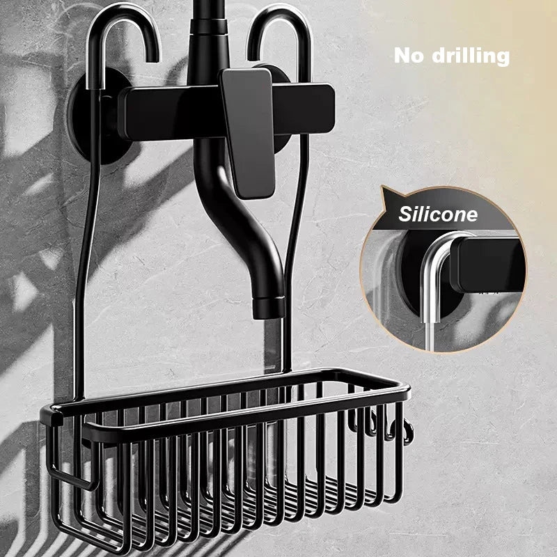 Support Mural Intello™ – Organiseur de Salle de Bain Sans Perçage