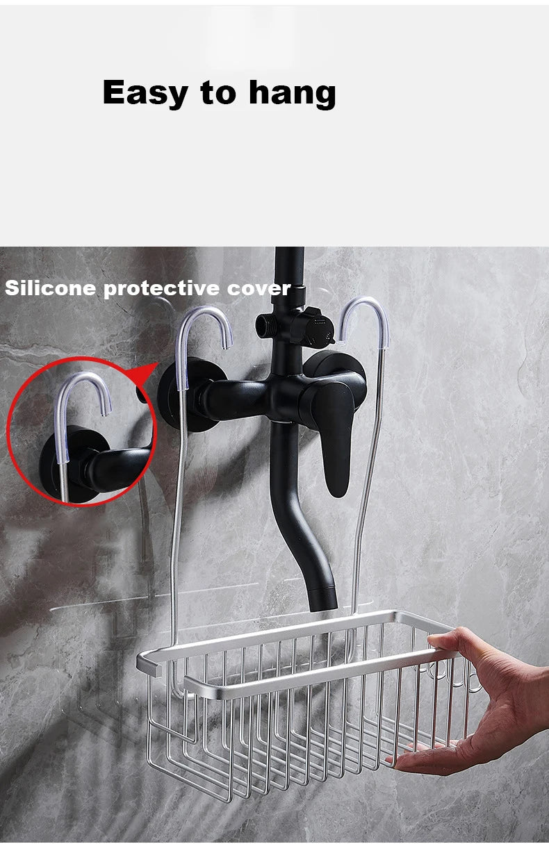 Support Mural Intello™ – Organiseur de Salle de Bain Sans Perçage