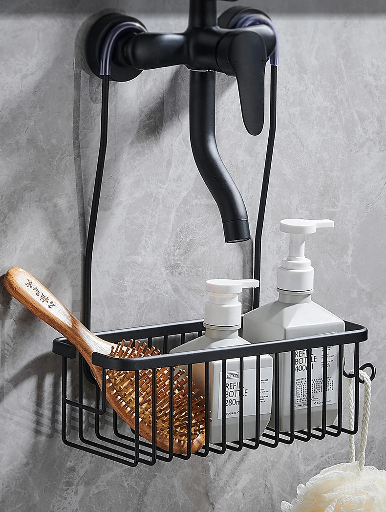 Support Mural Intello™ – Organiseur de Salle de Bain Sans Perçage