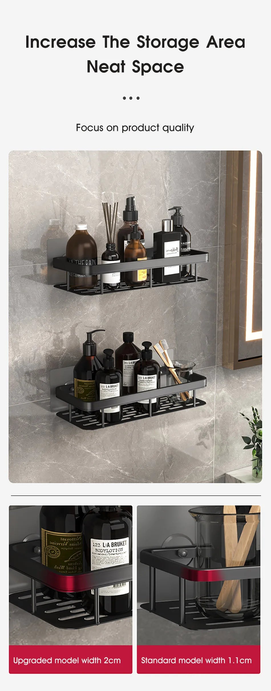 Étagère d’Angle Élégance Noire