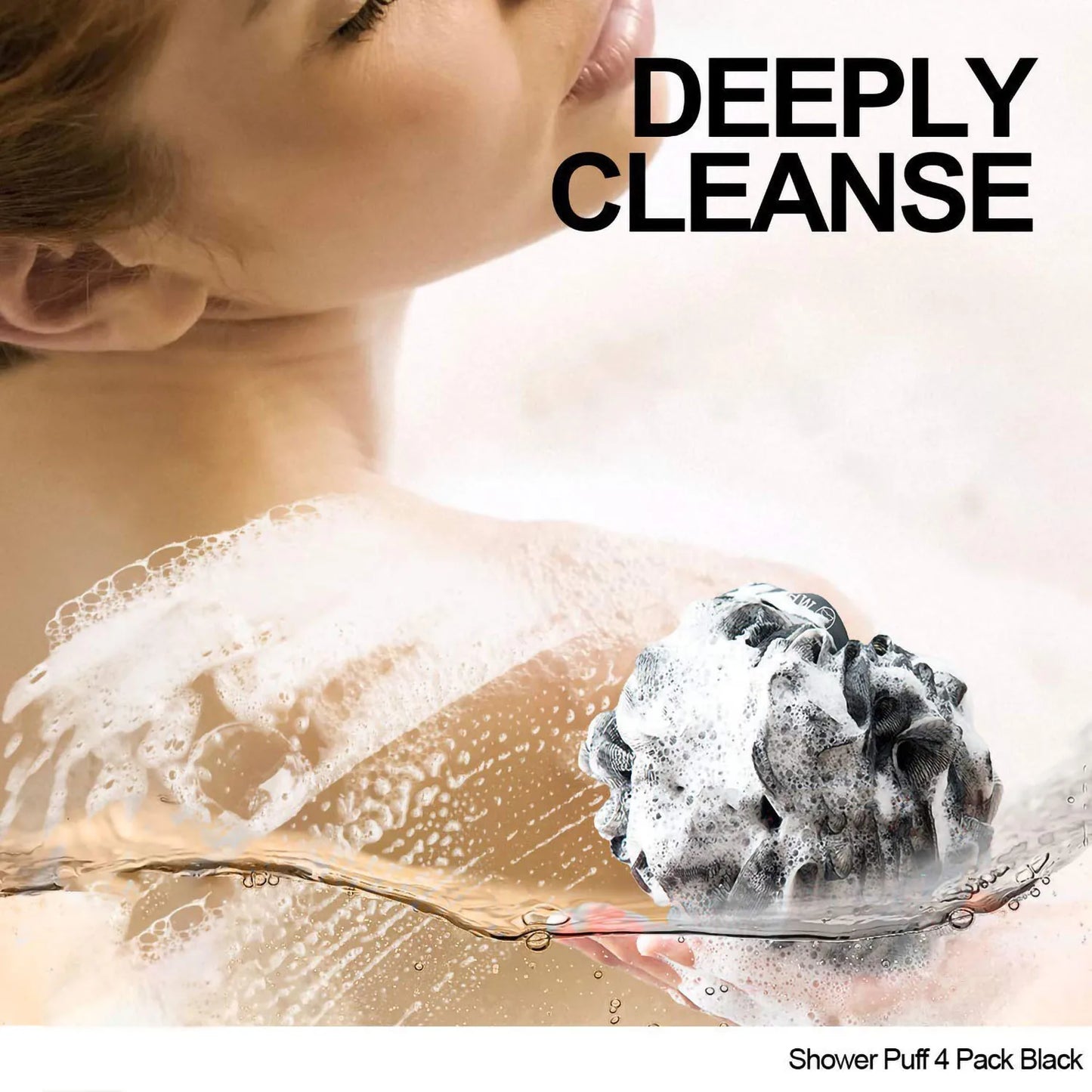 🌸 Éponge de bain exfoliante (Lot de 4)